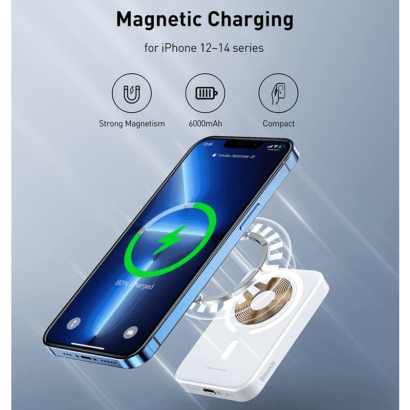 باتری پک مگ سیف Blulory Magsafe | پاور بانک بیسیم — تصویر ۵