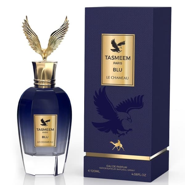 عطر ادکلن تصمیم بلو اصلی و اورجینال لی چامیو امارات LE CHAMEAU TASMEEM BLU