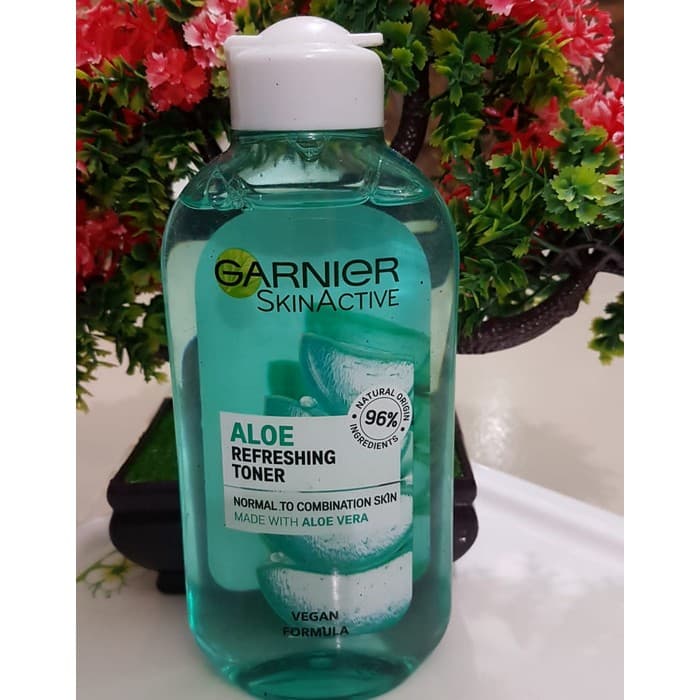 تونر گارنیر Garnier آلوئه ورا Aloe Refreshing پوست نرمال تا مختلط 200 میل — تصویر ۲