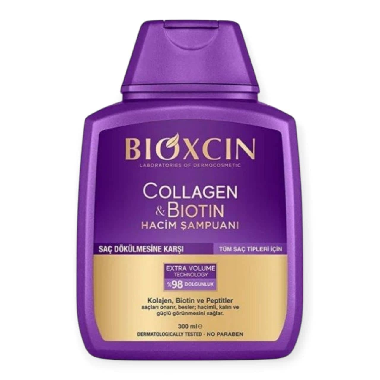 شامپو ضد ریزش بنفش بیوکسینBIOXCIN حاوی بیوتین و کلاژن 300 میل