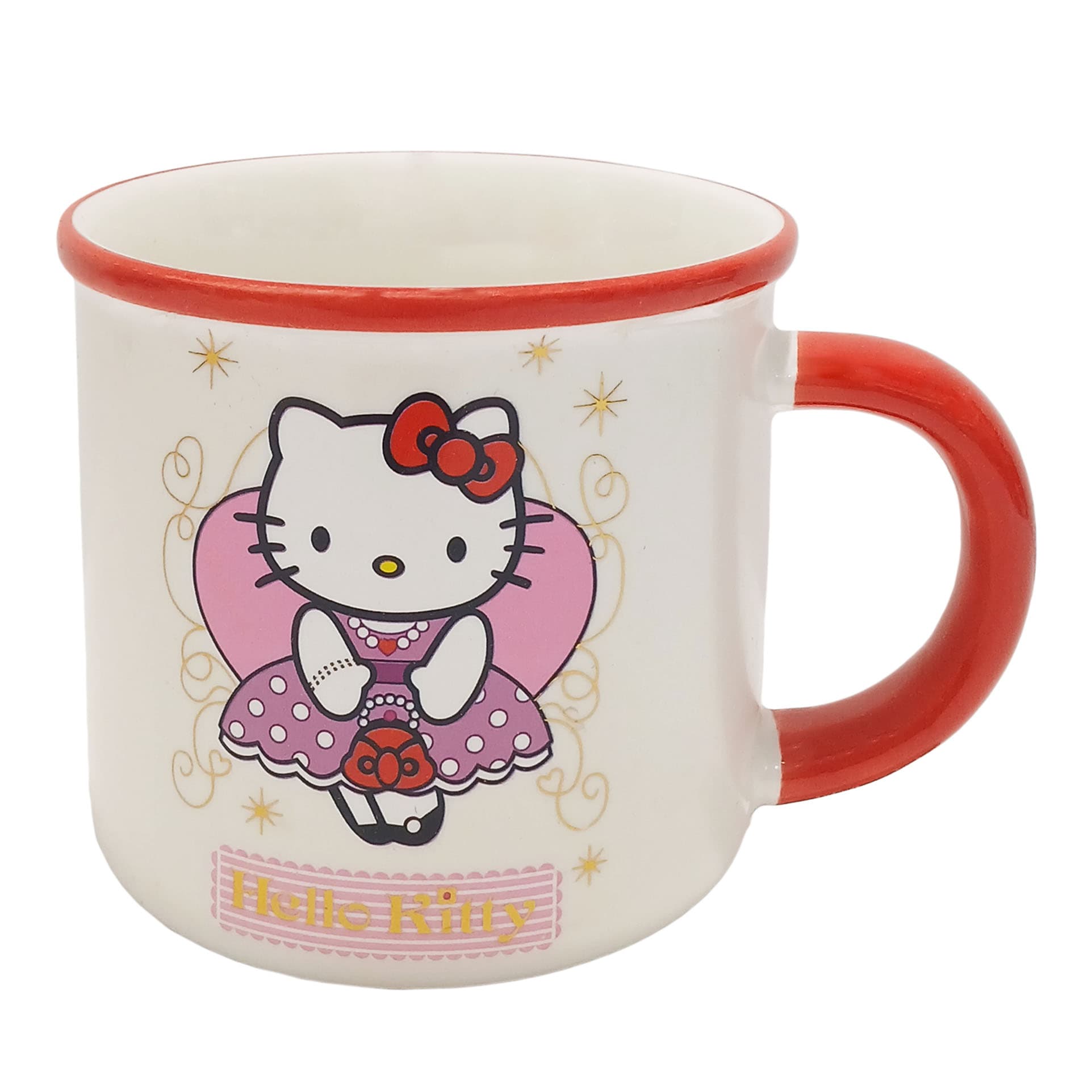 ماگ و لیوان سرامیکی طرح کیتی HELLO KITTY – سفید قرمز