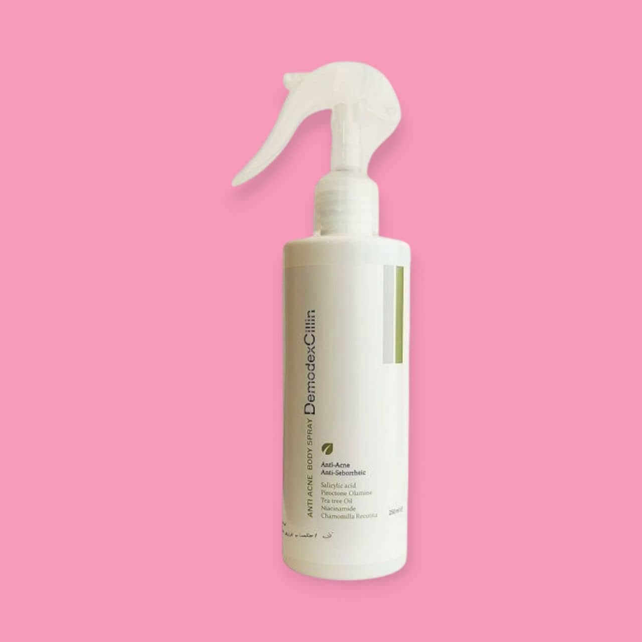 اسپری ضد جوش بدن دمودکسیلین DemodexCilin مدل Anti Acne حجم 250 میل — تصویر ۲