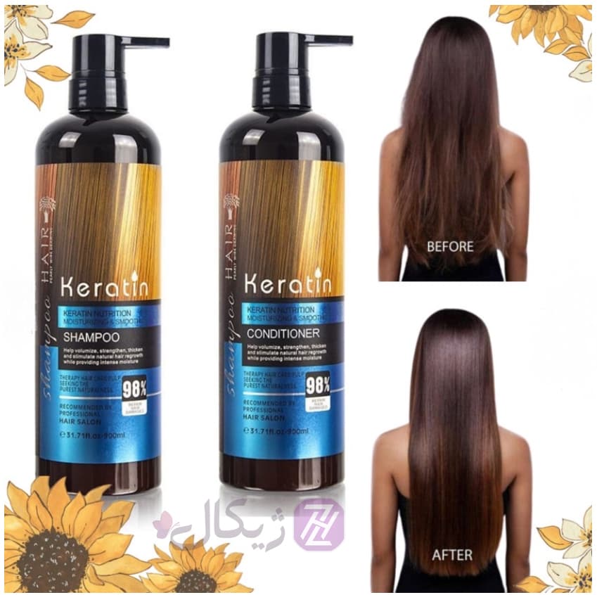 شامپو کراتین مدل 95 درصد Hair Shampoo Keratin — تصویر ۴