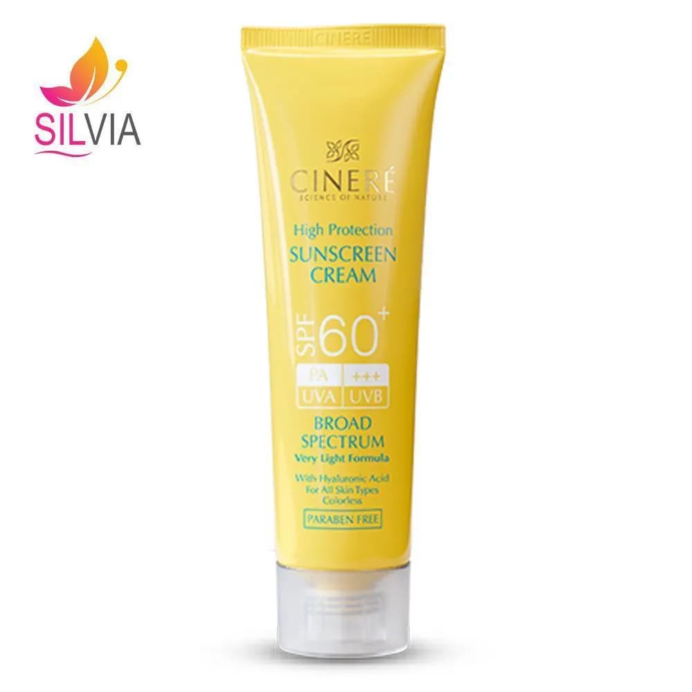 کرم ضد آفتاب بدون رنگ سینره SPF60 مناسب انواع پوست 50 میل — تصویر ۹