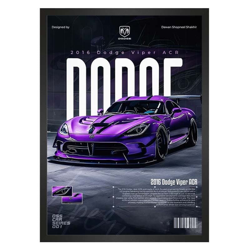 تابلو خودرو دوج وایپر Dodge Viper