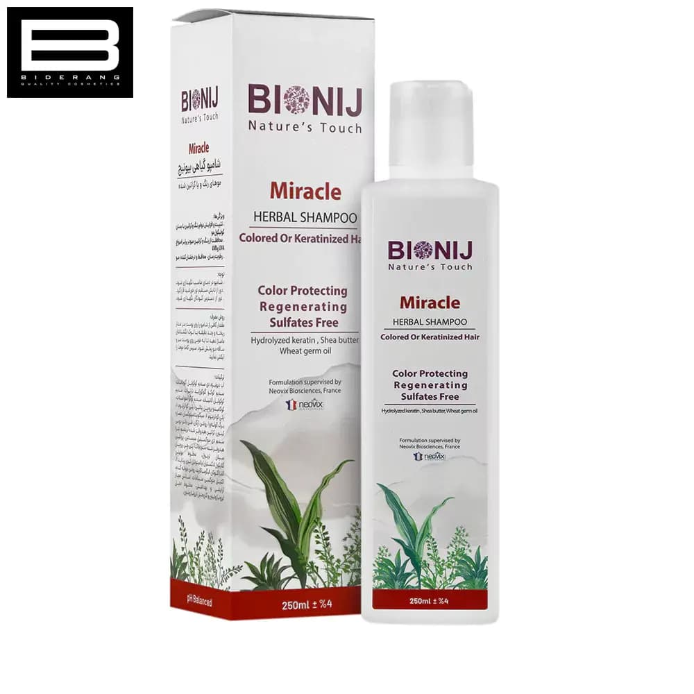 شامپو موهای کراتینه بیونیج مدل Miracle حجم 250ml — تصویر ۳