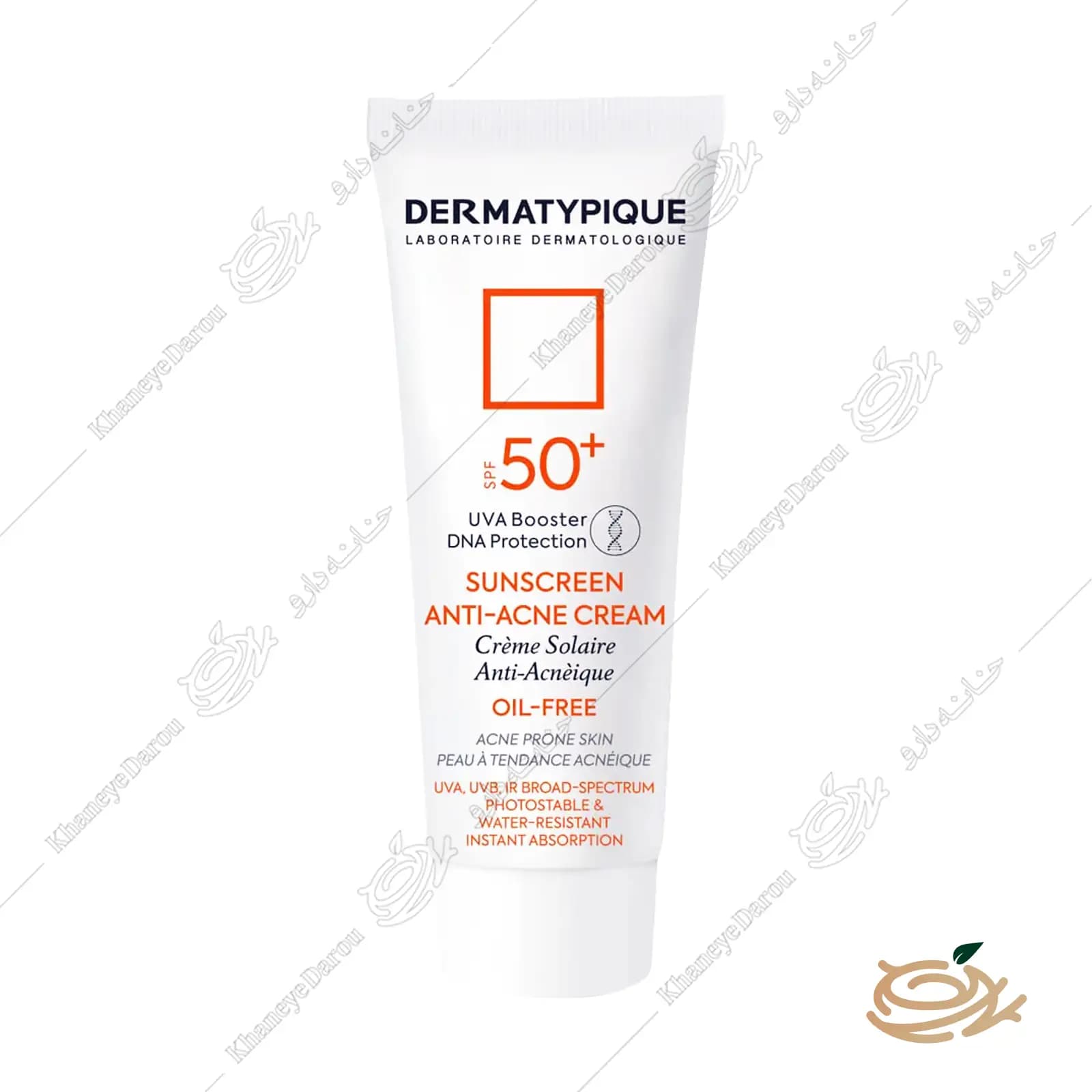 کرم ضد آفتاب بی رنگ پوست چرب و جوش دار درماتیپیک SPF50 — تصویر ۲