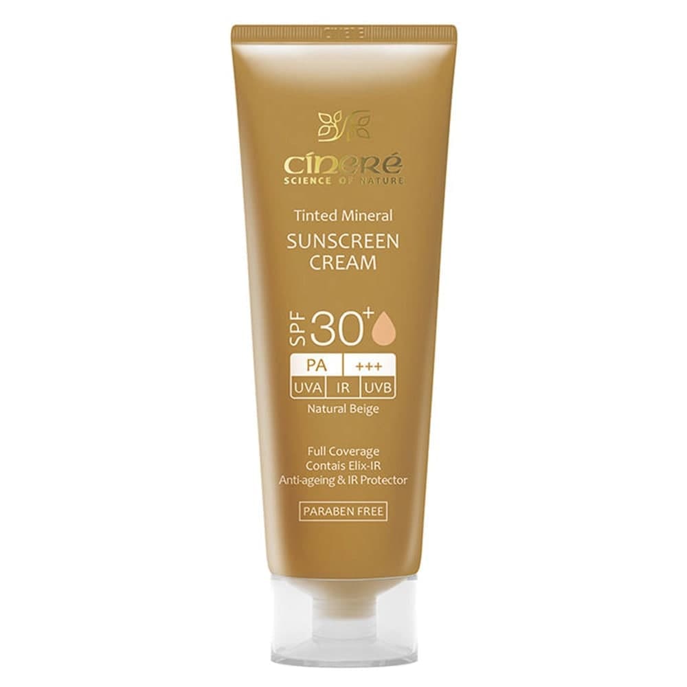 کرم ضد آفتاب رنگی سینره SPF30 مناسب پوست حساس تا خشک حجم 50 میل