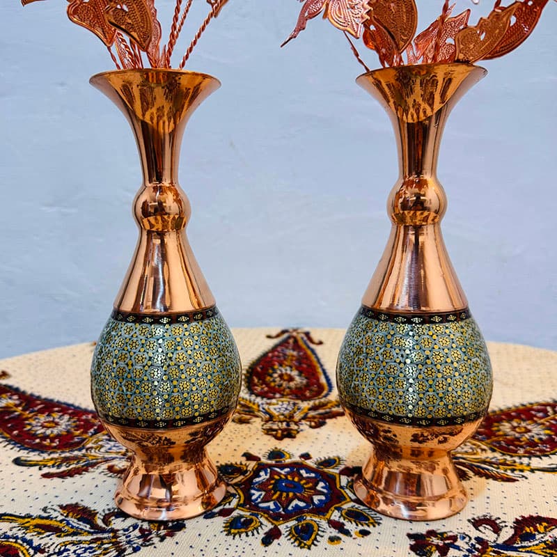 گلدان خاتم کاری سایز 20 — تصویر ۳