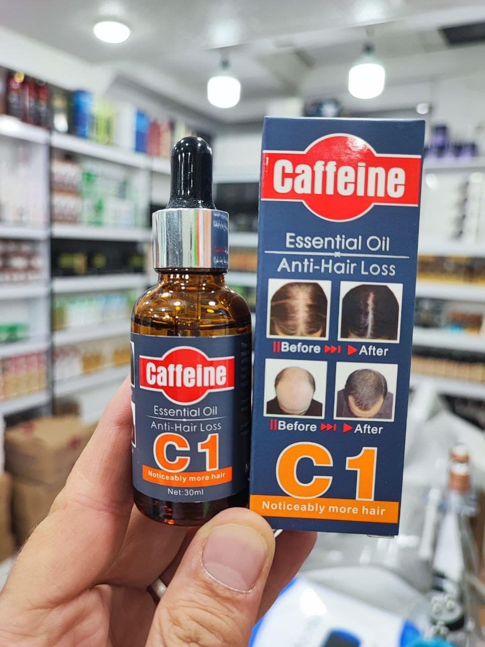 سرم ضد ریزش مو و تقویت کننده کافئین اص مدل:c1 — تصویر ۲
