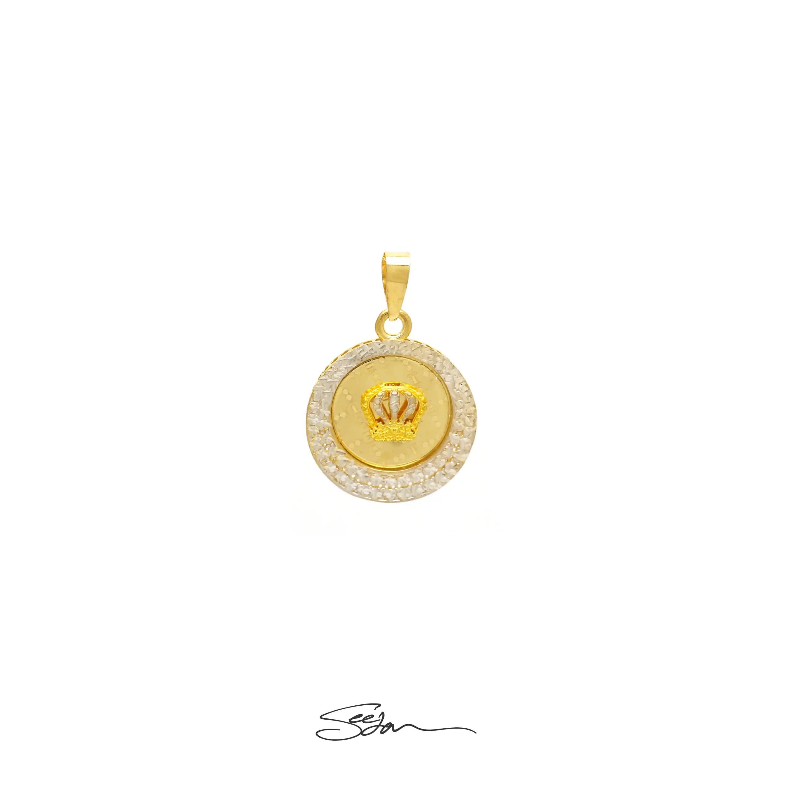 آویز طلا تاج 195