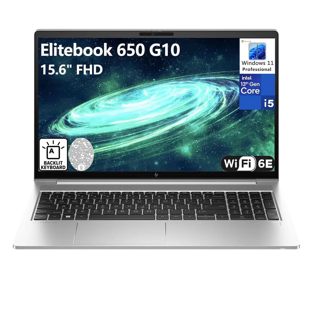 لپ تاپ اچ پی HP EliteBook 650 G10 | i5-1345U | 16G | 512G | INTEL IRIS XE | 15.6”FHD (استوک)