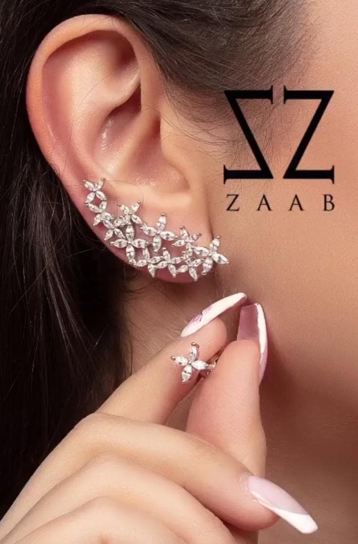گوشواره نقره شکوفه