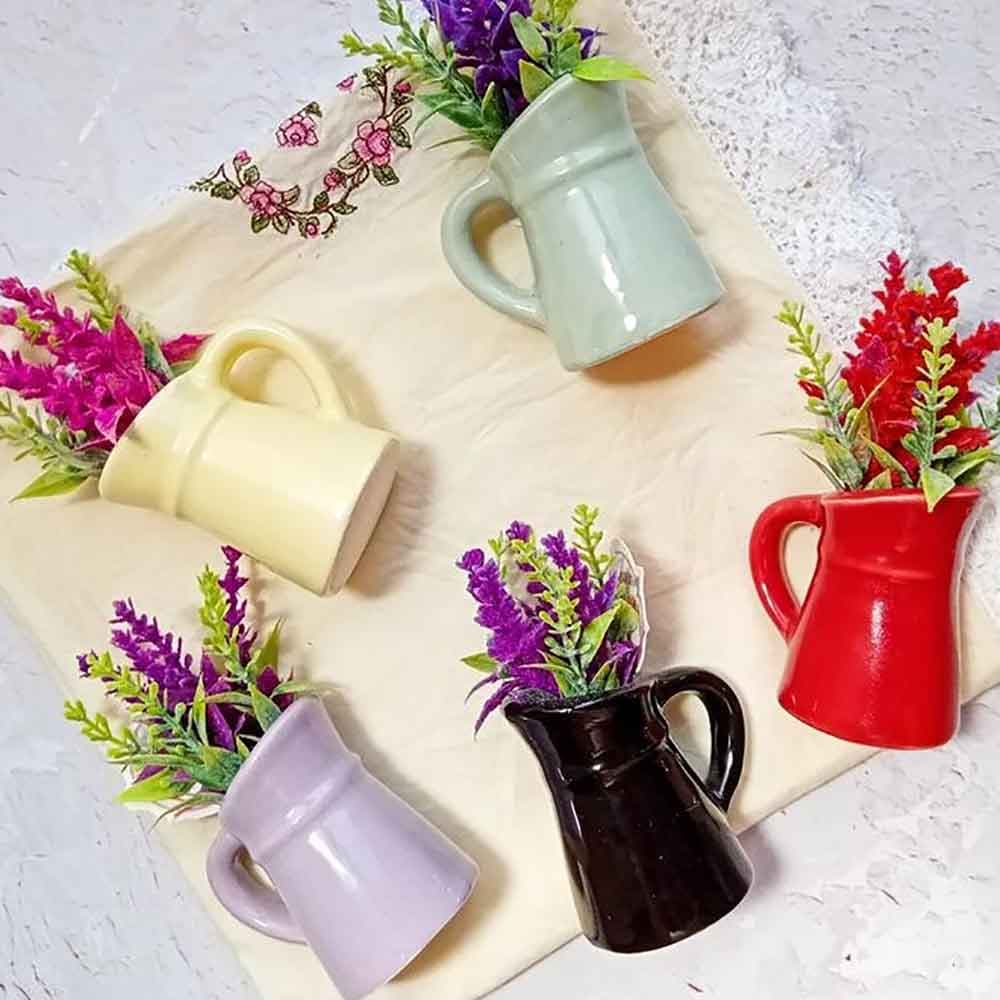 گلدان طرح پارچ فانتزی رنگی (4456)