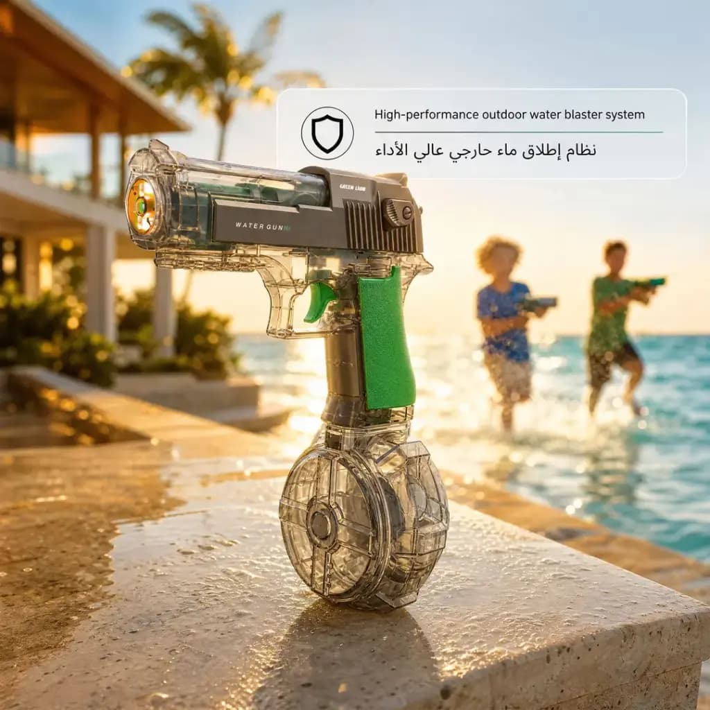 تفنگ آب پاش گرین لاین Green Lion GN85-Water Gun with Electric Continuous Shooting GN85ELEWGN — تصویر ۵