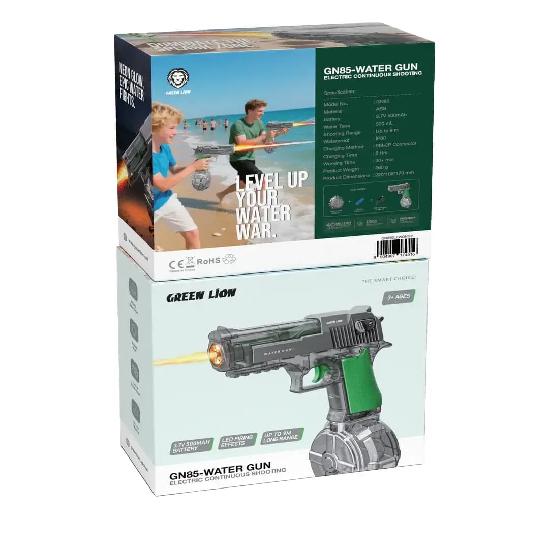 تفنگ آب پاش گرین لاین Green Lion GN85-Water Gun with Electric Continuous Shooting GN85ELEWGN — تصویر ۶