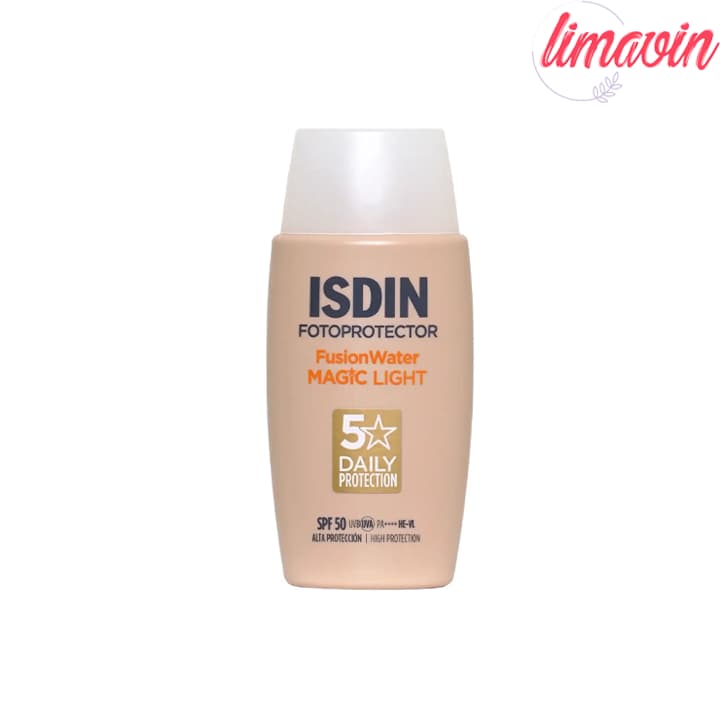 ضد آفتاب رنگی مجیک لایت فیوژن واتر spf50 ایزدین حجم 50 میلیلیتر