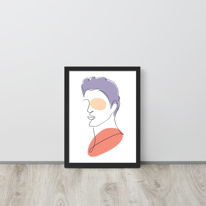 تابلو مدل دکوراتیو مینیمال طرح پسرانه کد 2814 — تصویر ۵