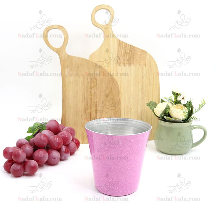 لیوان یخ رنگی سایز 19 آلومینیومی