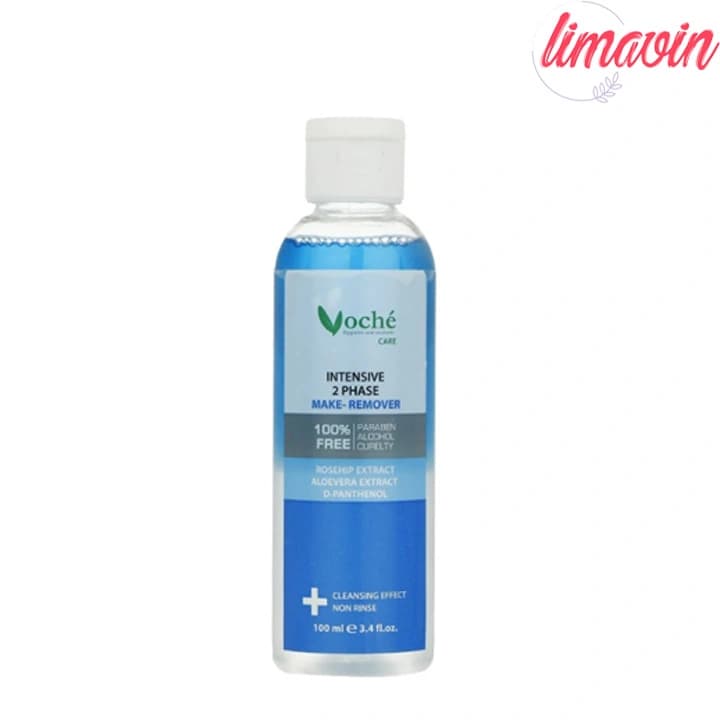 محلول پاک کننده آرایش چشم و لب دوفاز وچه مدل Aloe Vera حجم 100 میلی لیتر