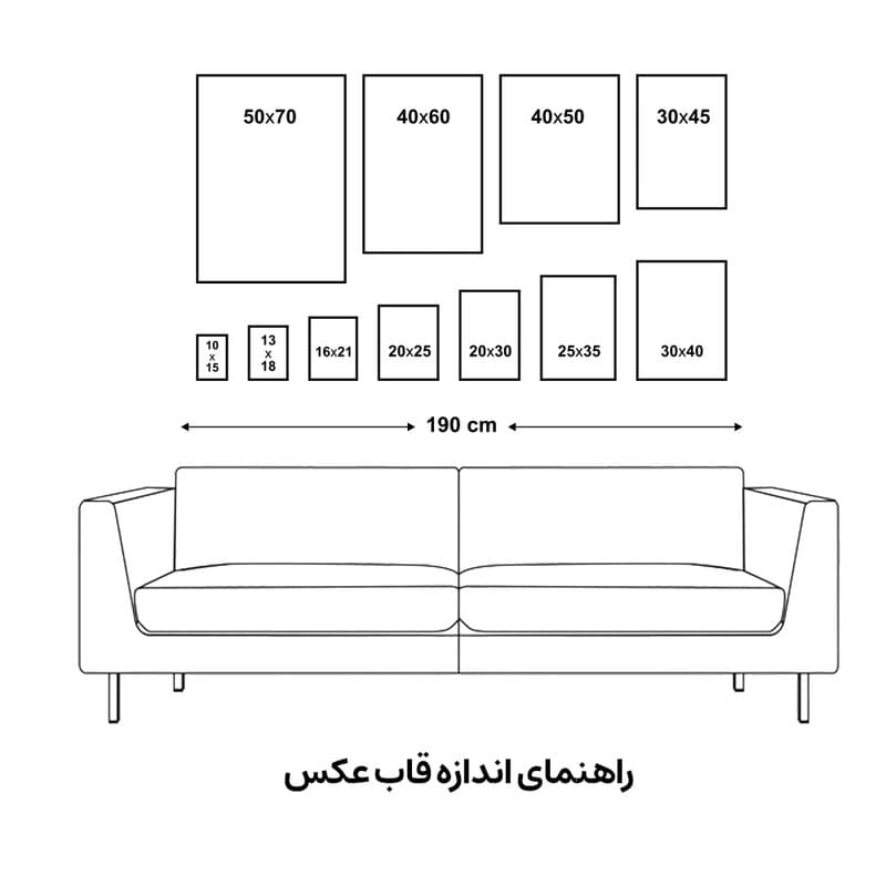 تابلو مدل دیواری طرح انتزاعی ماه کد EA-1030 — تصویر ۴