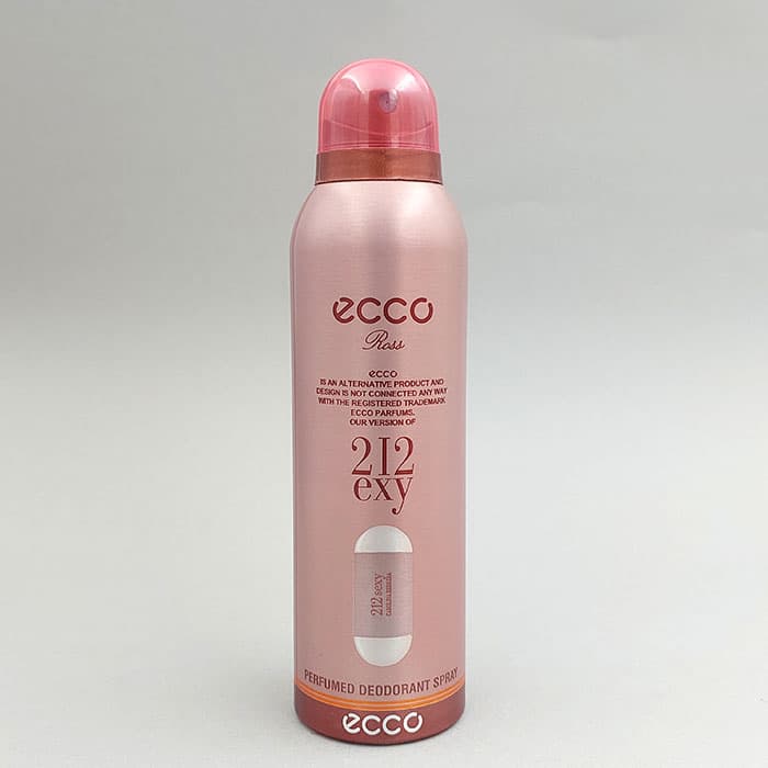 عمده فروشی اسپری خوشبو کننده بدن اکو ecco مدل 212 exy حجم 200 میل 90547