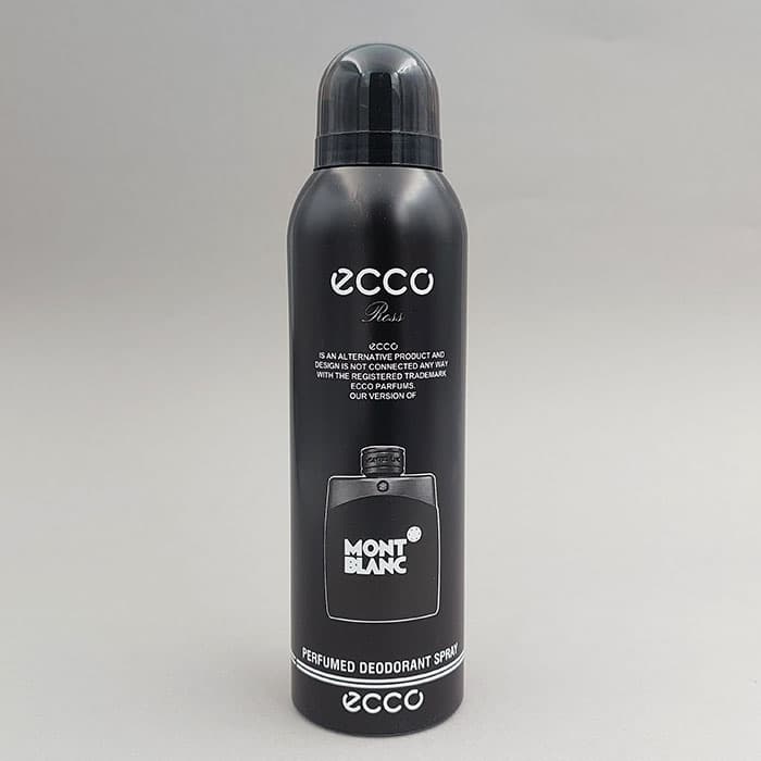 عمده فروشی اسپری خوشبو کننده بدن اکو ecco مدل MONT BLANC حجم 200 میل 90547