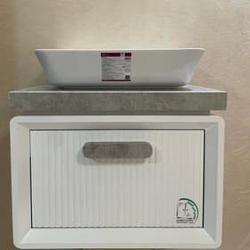 روشویی کابینتی 40*80 مدرن زرین نیک کد ZN0017 — تصویر ۲