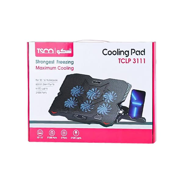 پایه خنک کننده لپ تاپ 6 فن تسکو مدل TCLP 3111 — تصویر ۲