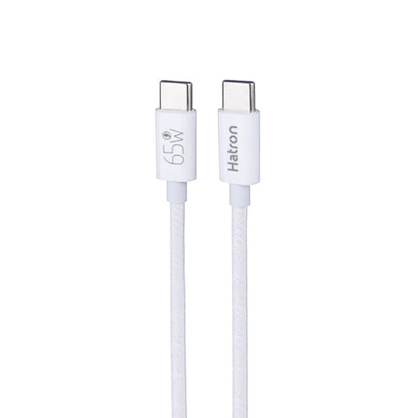 کابل دوسر تایپ سی 65W هترون مدل HC605HB طول 1 متر
