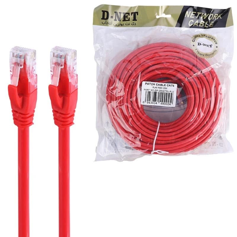 کابل شبکه CAT6 دی نت طول 25 متر — تصویر ۳
