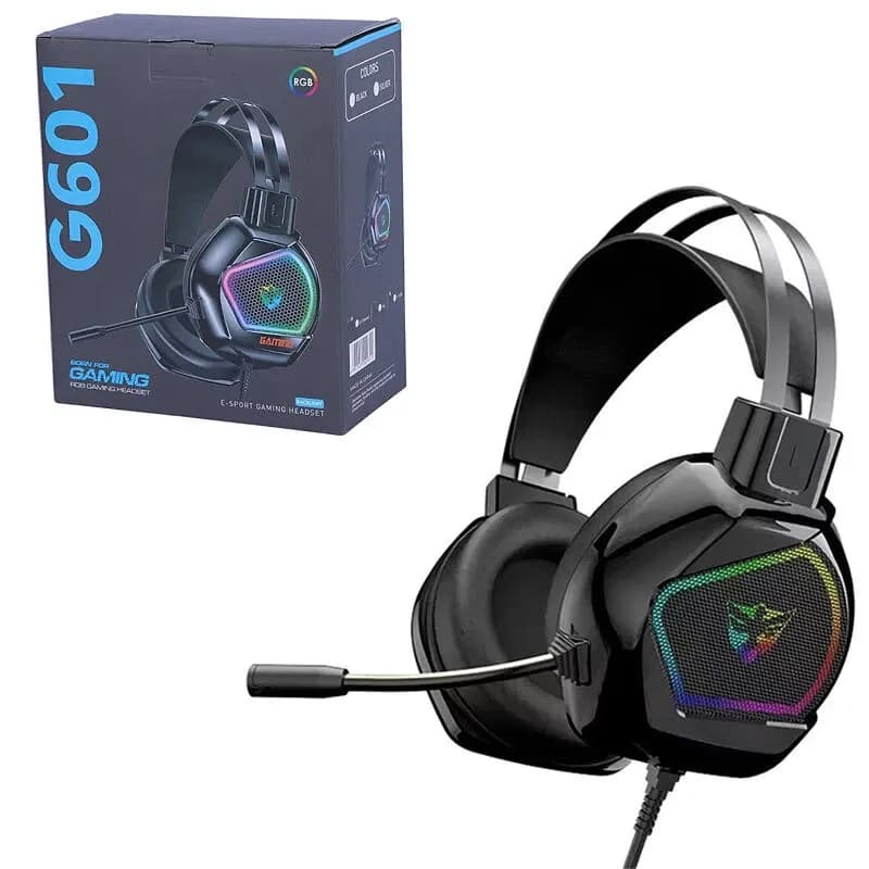هدست مخصوص بازی G601 USB 7.1 RGB — تصویر ۳