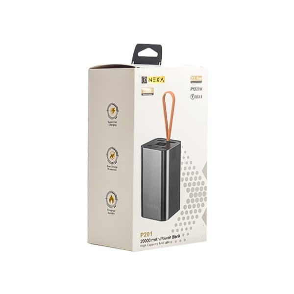 شارژر همراه Nexa 20W+22.5W مدل P201 ظرفیت 20000mAh — تصویر ۲