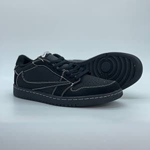 جردن 1 لو ترویس اسکات بلک فانتوم Jordan 1 Low Travis Scott Black phantom