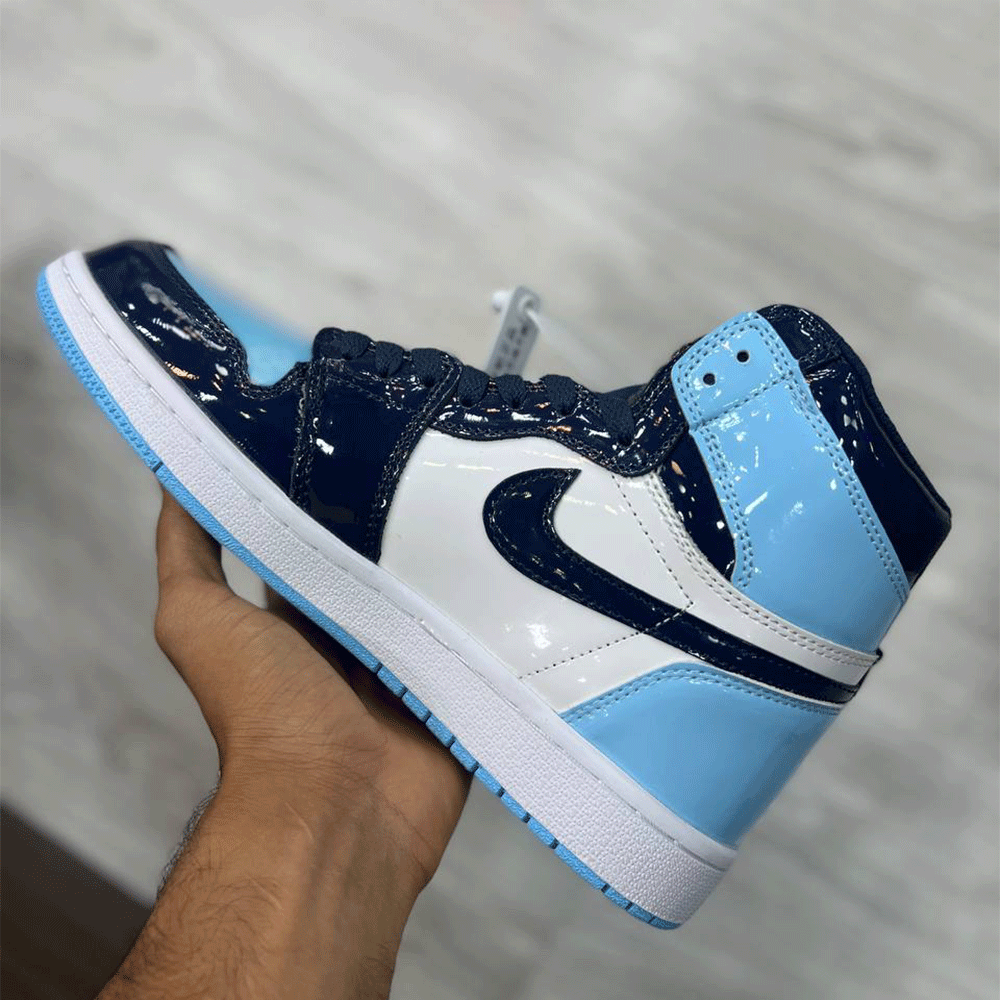 نایک ایر جردن 1 پتنت Nike Air Jordan 1 Retro High Patent UNC — تصویر ۲