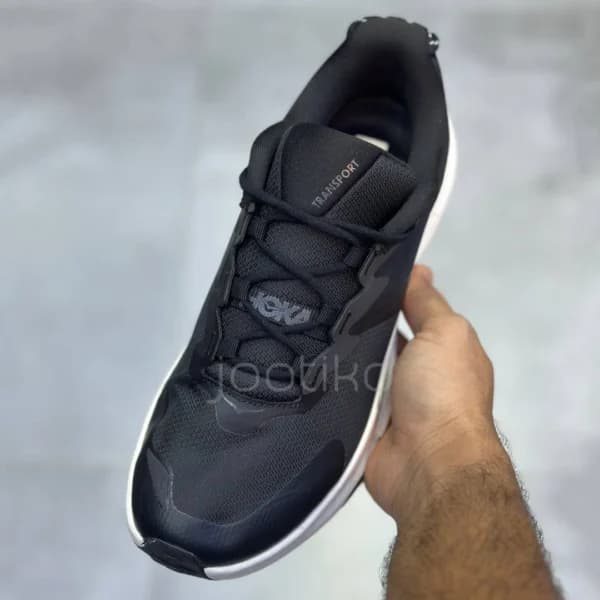 کفش هوکا ترنسپورت مشکی سفید Hoka Transport Black Alabaster — تصویر ۸