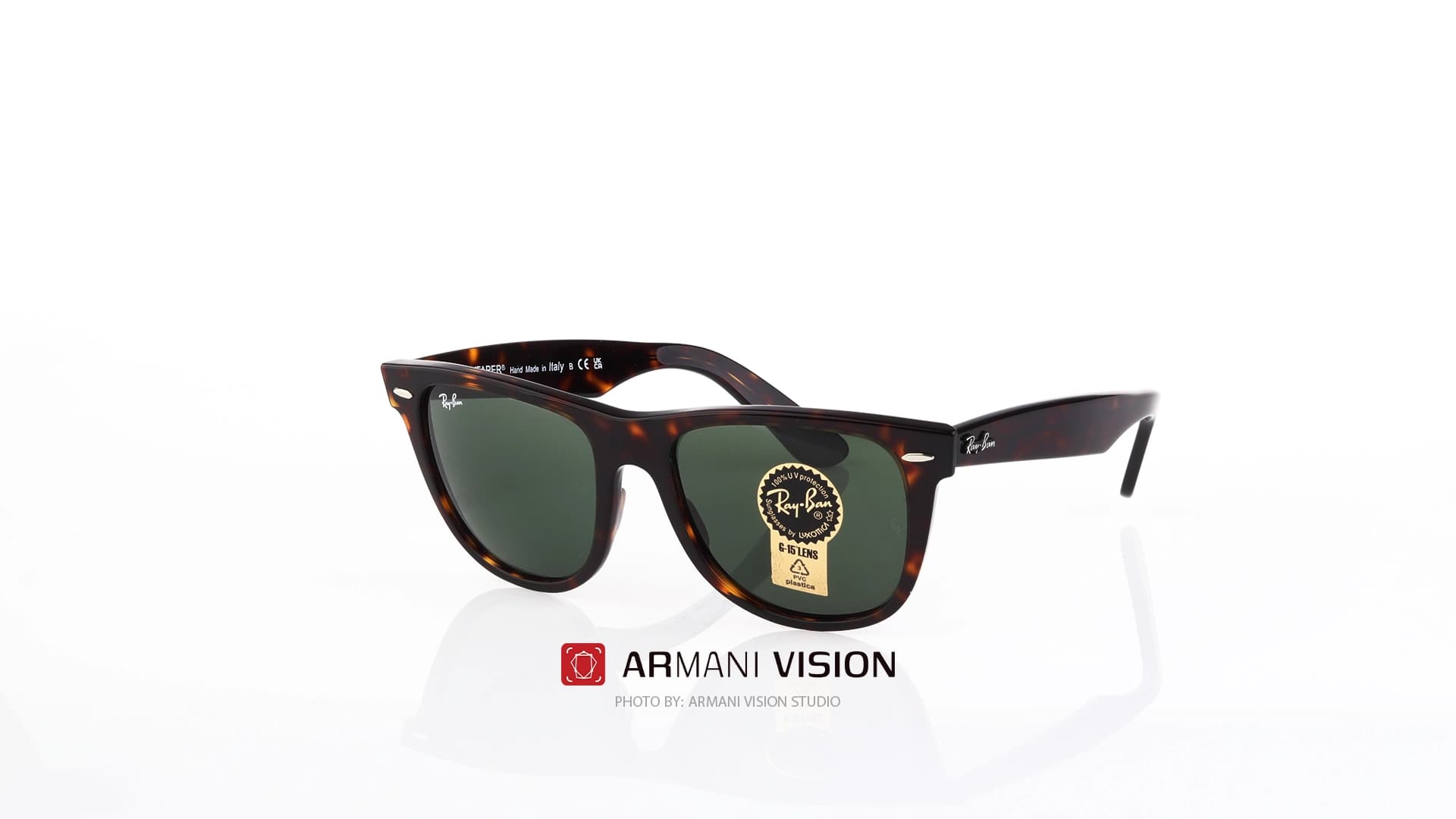 عینک ری بن RAY-BAN – WAYFARER/HAND MADE – RB2140 – 902 — تصویر ۴