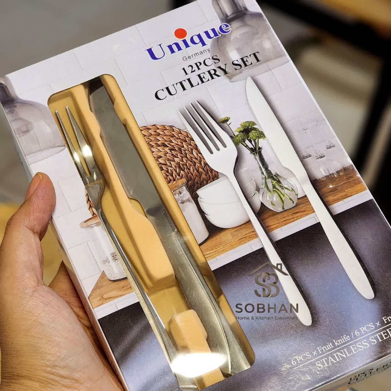 کارد و چنگال استيل یونیک اصل Unique — تصویر ۴