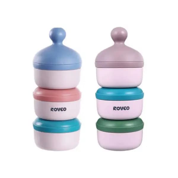 انباری غذای سه طبقه Rovco در دو رنگ مختلف