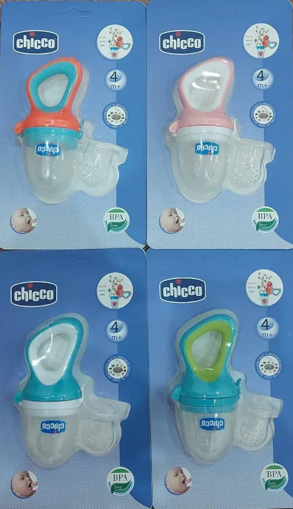 پستانک میوه خوری چیکو (فود فیدر چیکو) در چهار رنگ متنوع — تصویر ۴