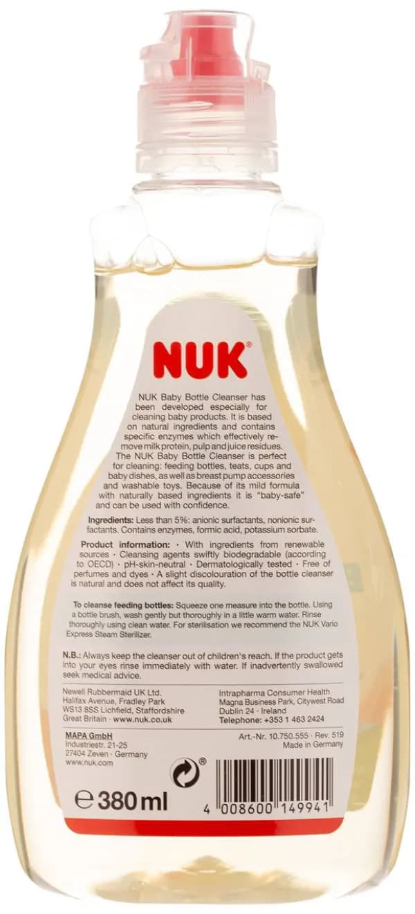 مایع استریل nuk 380ml — تصویر ۵