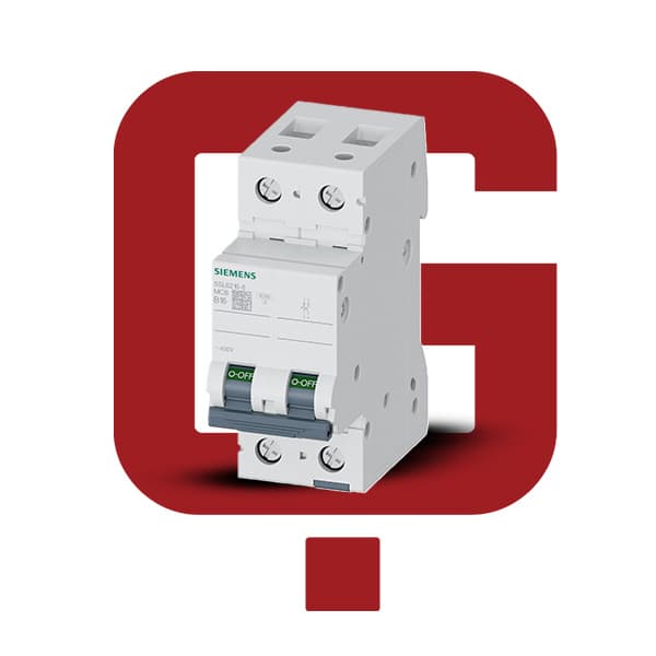 5sl6216-6 کلید مینیاتوری زیمنس 16 آمپر دو پل ، تیپ B