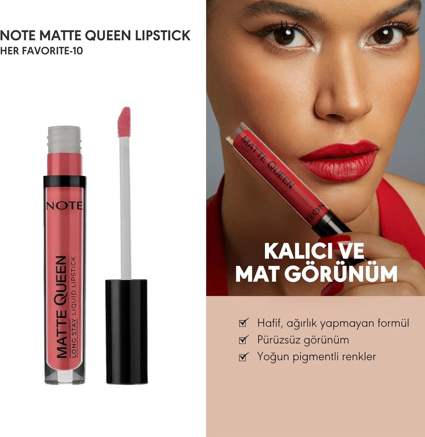 رژ لب مایع نوت مدل Matte Queen — تصویر ۴