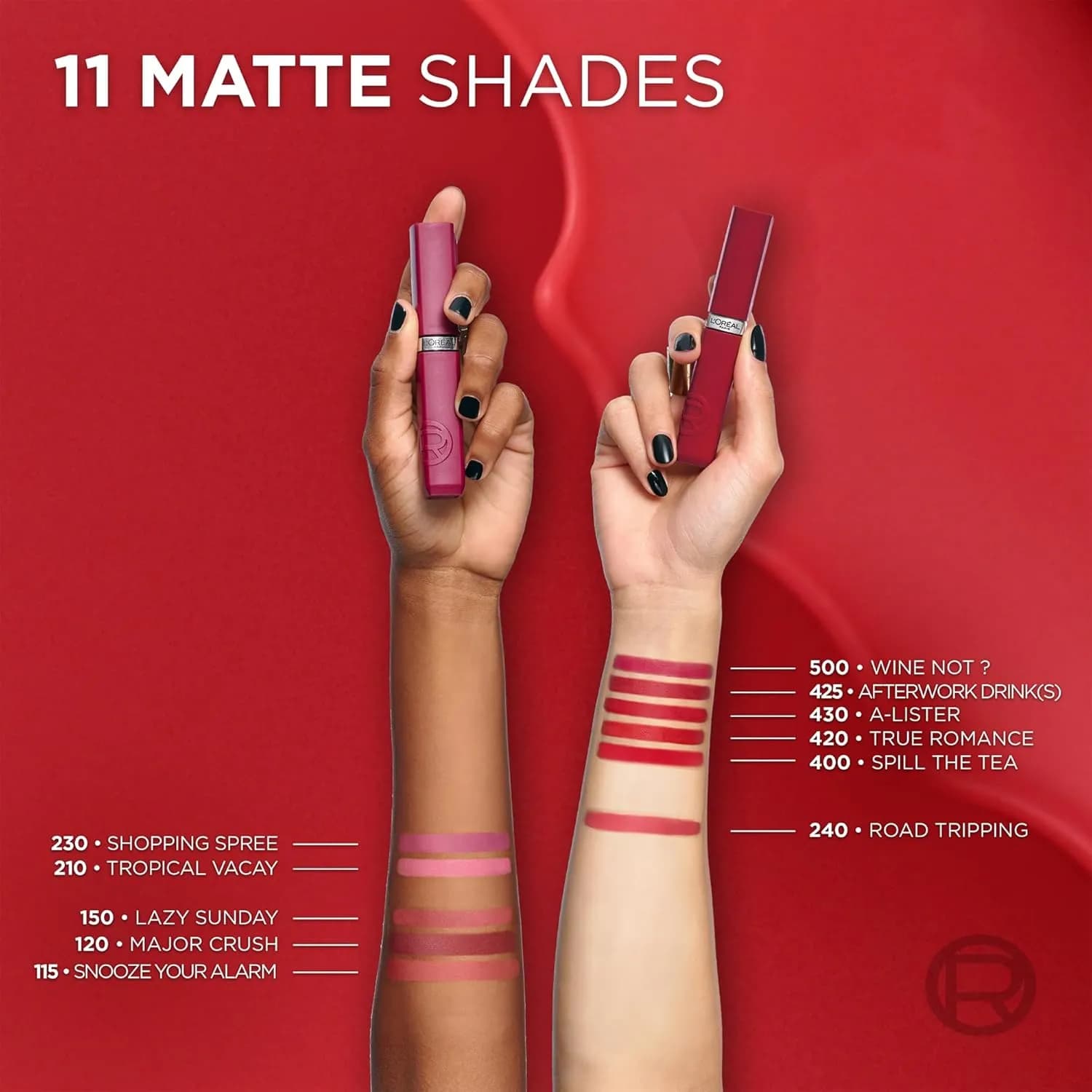 رژ لب مایع لورال مدل Infaillible Matte — تصویر ۶
