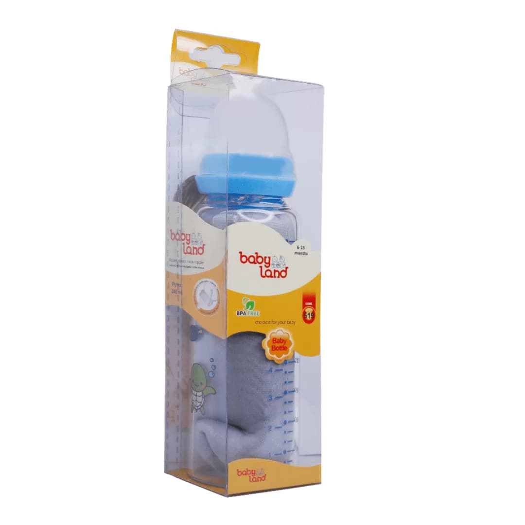 شیشه شیر پیرکس بیبی لند کد 519 مناسب 6 الی 18 ماه — تصویر ۴