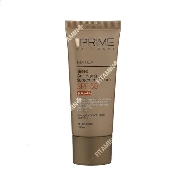 کرم ضد آفتاب رنگی پرایم SPF 50 حجم 40 میلی لیتر