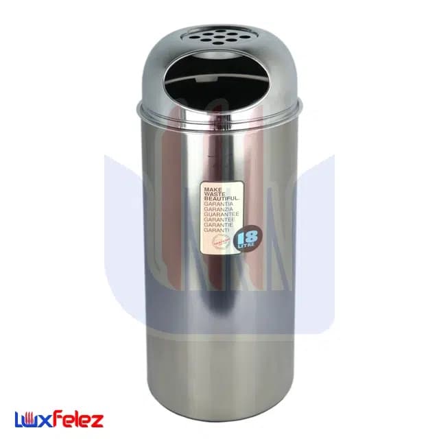 سطل زباله شفق مدل جا سیگاری دار گرد ۱۸ لیتری — تصویر ۲