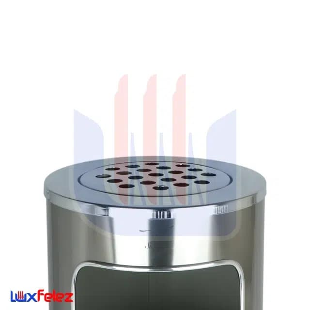 سطل زباله شفق مدل جا سیگاری دار تخت ۱۸ لیتری — تصویر ۶
