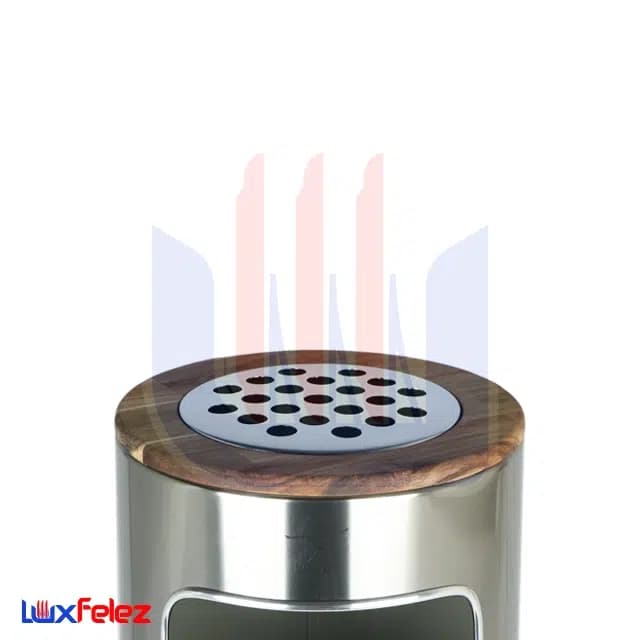 سطل زباله شفق مدل جا سیگاری دار تخت ۱۸ لیتری — تصویر ۴