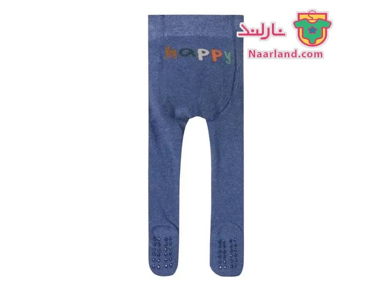 مجموعه ۲ عددی جوراب شلواری نوزادی ترمز دار طرح Happy — تصویر ۲